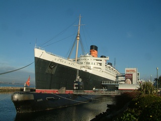 Original Queen Mary in Long Beach.