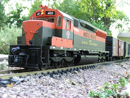 New SD45 arrives at Drummer Creek Depot with mixed freight