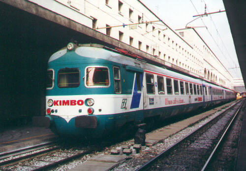 [Airport train at Rome's Termini station] 