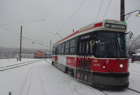  RevEd Photo: CLRV #4122 rests at Humber Loop. While the  507 Long Branch streetcar was asorbed into the 501 Queen car in the min  1990s, the TTC had some spare
