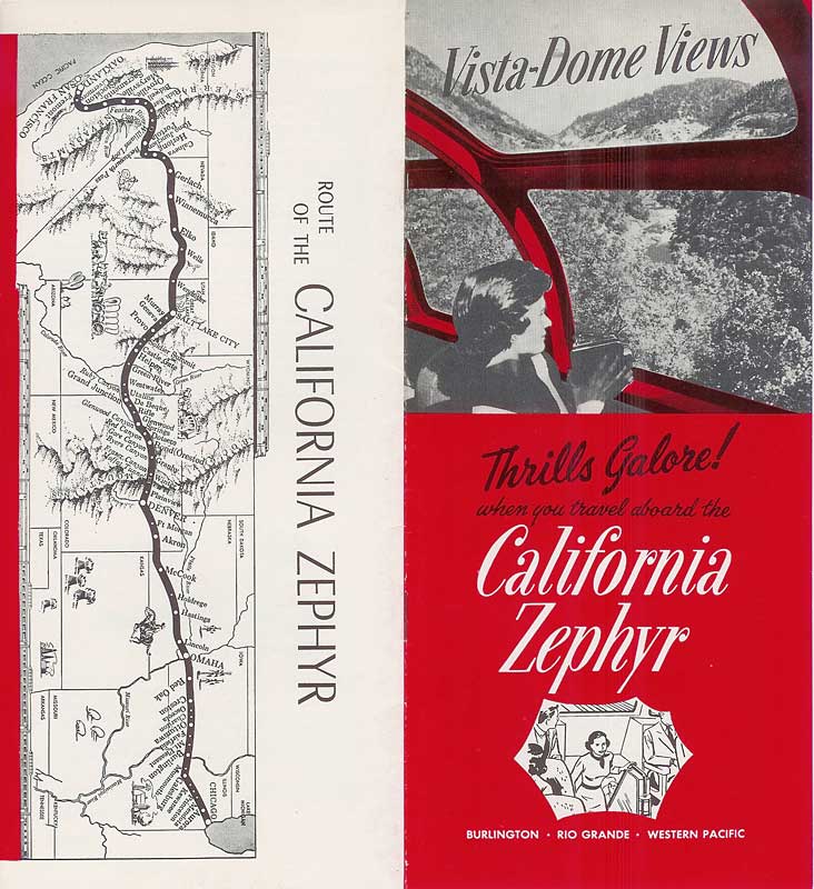California Zephyr Booklet
