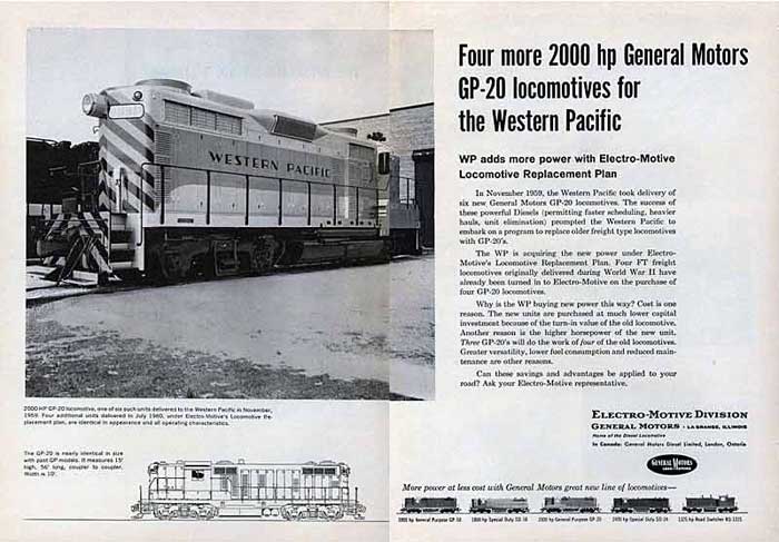 EMD GP20 Advertisement