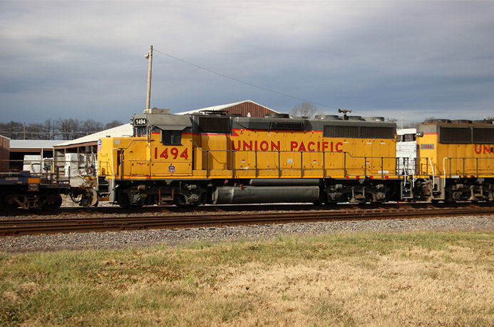 WP GP40 3518 as UP 1494 YG LS