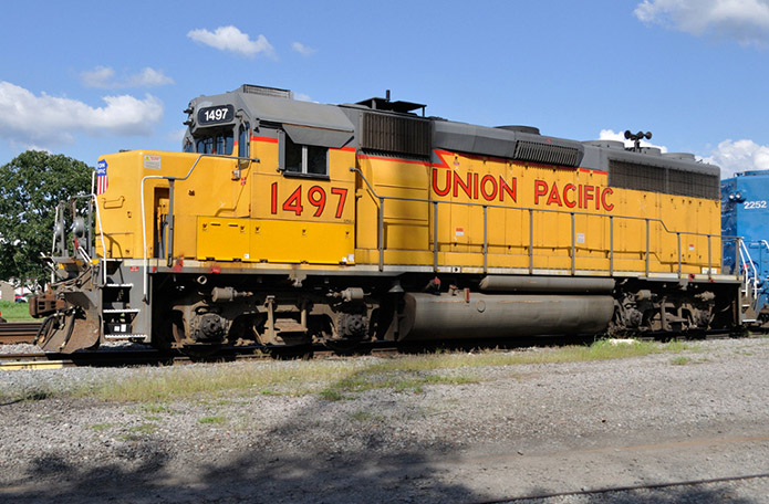 WP GP40 3538 as UP 1497 YG LS