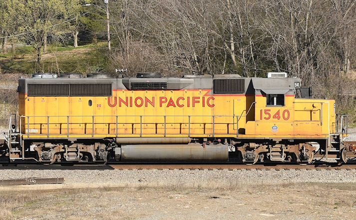 WP GP40-2 3550 as UP 1540 YG RS