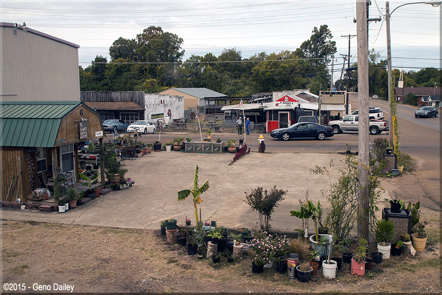 A flower shop in Yazoo City, MS on West Broadway St. near the Amtrak