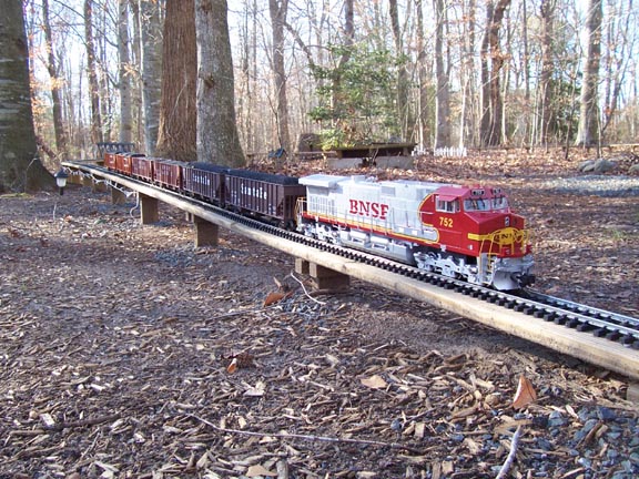 Trains running on the Beachwood Railroad