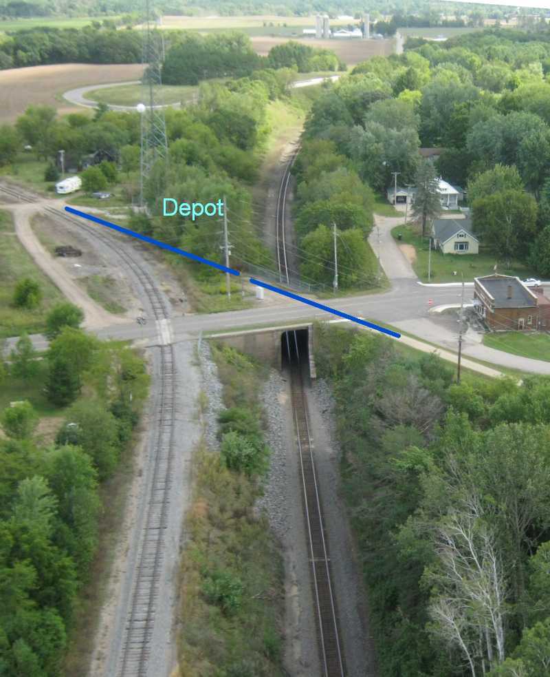 The GBW right of way going southwest toward Plover, it's the Tomorrow