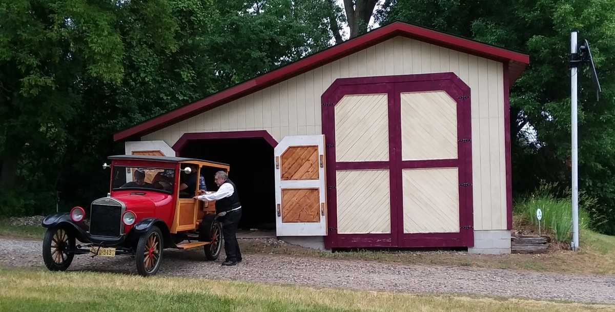 Mike got the model T running, with a whirr and some clanking until it