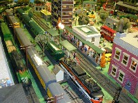 An American Flyer layout well done will over 3000 little people all with a purpose