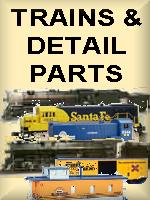 TRAIN SETS, LOCOMOTIVES, ROLLING STOCK, DETAIL PARTS FOR LOCOS AND CARS, FOR S-GAUGE STANDARD AND NARROW GAUGE ENTHUSIASTS