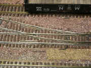 Some of the turnouts are hand built to allow both types of wheel sets scale and hirail