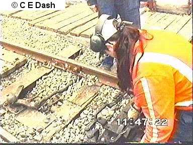 Repairs to No.7 points in Moorhouse Yard