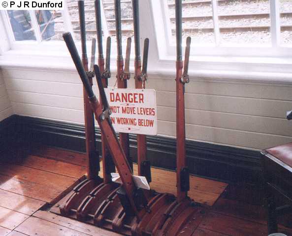 Lever frame in crossing keepers hut