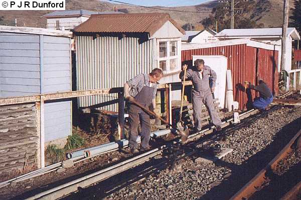 Signals work at Moorhouse Station