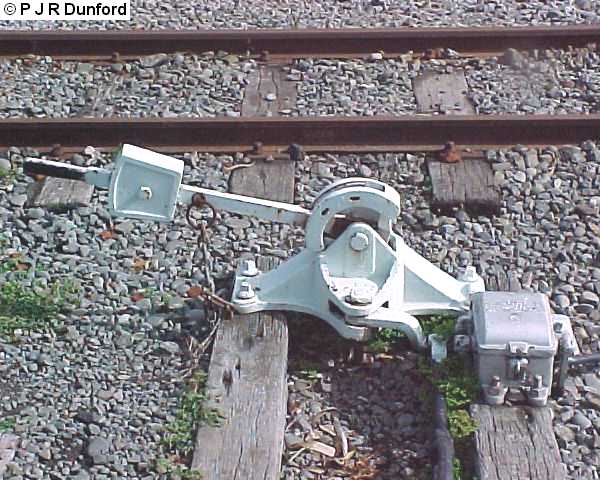 Weighted points lever with detector