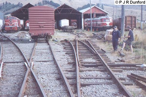 Track into carriage shed