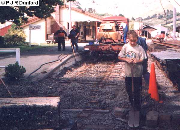 Track repairs at Moorhouse