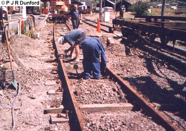 Track repairs at Moorhouse