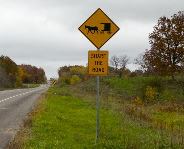 With the stores being closed, I drovearound the Amish area west of La
