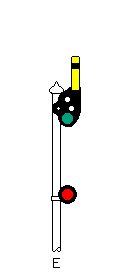 green semaphore over red light