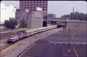 Kanasa City Mule 306 at Kansas City, MO on 10/11/1997. This train will be wyed and run back to ...