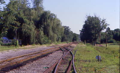 The EBT Tracks north of the station.