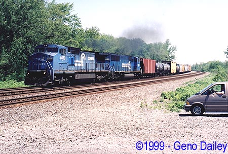 Conrail #6090 leads BUTO-8 on Track #3