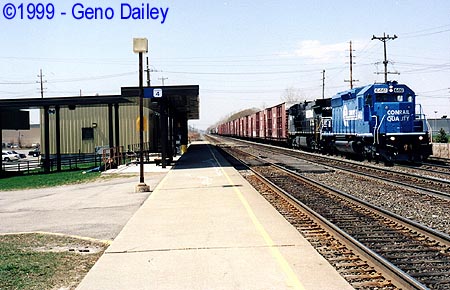 Conrail #6461 Leads PISE On Track #1