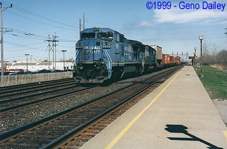 Conrail #6189 Leads Train TV-79 On Track #1.