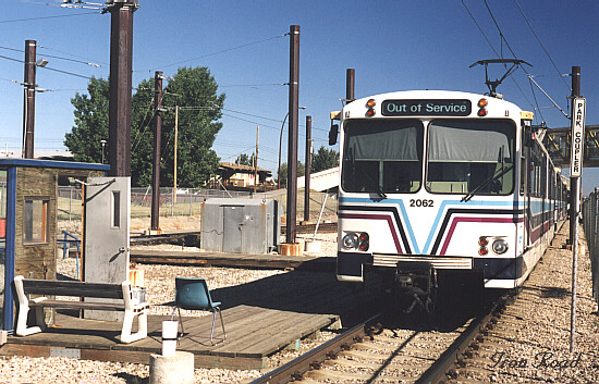 Siemens U2 DC LRV 2062 at Anderson yards