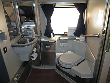 Amtrak Superliner accessible bedroom toilet
