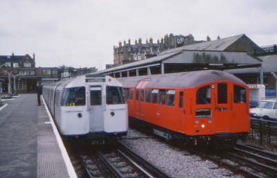 1938 and 1972 Tube Stocks at West Hampstead