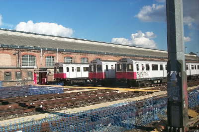D78 Stock trains stabled in Ealing Common Depot
