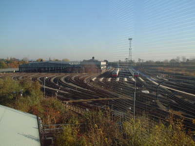 View across the depot from the Control Tower