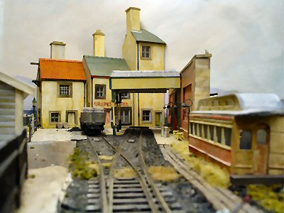 The railway terminus is a simple structure