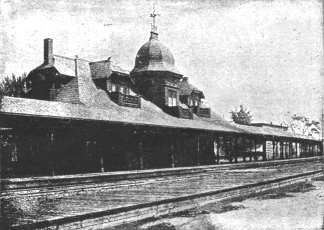 Chicago Milwauke & St. Paul's Evanston station ca. 1891