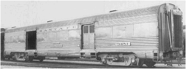1-41336 N Budd Passenger 72' Baggage Car Amtrak Phase IV Paint Scheme 