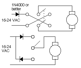 schematic diagram of turnout control switches