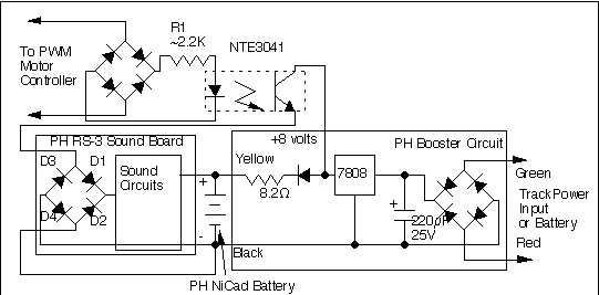 schematic of isolated sound wiring