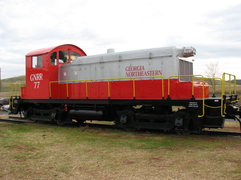In 2010 Mr. Pierce donated an SW-1 locomotive to the Cobb County Safety 