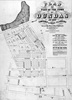 September 1855 map of Dundas showing the location of the original GWR station.
