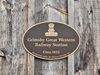 Historical plaque on the east side of the original GWR Grimsby station.</A> August 17, 2025.