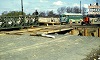 CCL #1431 about to cross the temporary Humber River bridge, October 1954. 