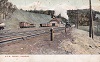 Postcard of Dundas station. The earliest postmark found on this card is October 15, 1906.