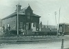 HG&B freight motor at the Helderleigh Fruit Packing House in Winona in the Spring of 1897.