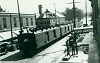An HG&B train of CPR 'blower' cars runs through Grimsby circa 1922.