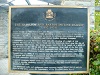 Historical plaque in Southam Park commemorating the Hamilton and Barton Incline Railway.
