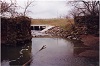 This 1996 photo shows the remains of the HG&B bridge piers