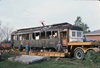 HSR 403 being loaded for transport to the Halton County Radial Railway, October 19, 1982